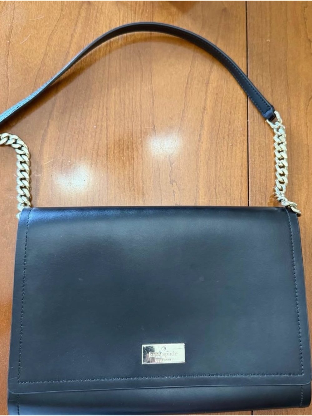 Kate Spade New York Arbour Hill Angelea Black Leather Shoulder Bag